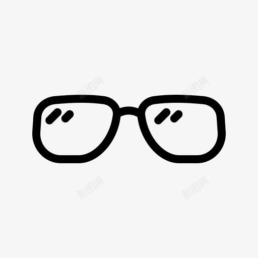 眼镜购物必需品图标svg_新图网 https://ixintu.com 眼镜 购物必需品