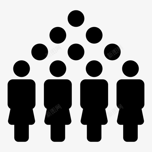 人员分支机构协会图标svg_新图网 https://ixintu.com 人口向量图标 人员 人群 分支机构 协会 团队 女性 组 群组