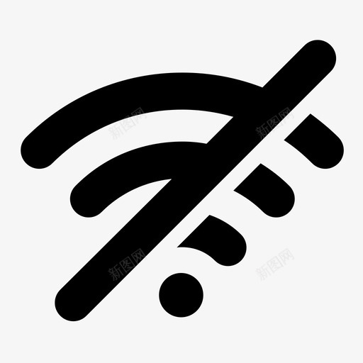 没有信号没有连接没有互联网图标svg_新图网 https://ixintu.com wifi被屏蔽 没有wifi 没有互联网 没有信号 没有连接