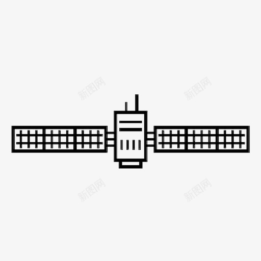 卫星信号通信图标svg_新图网 https://ixintu.com 人造 信号 卫星 探险家 电信 通信