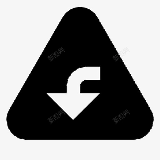 三角形调低标志警告图标svg_新图网 https://ixintu.com 三角形调低 标志 警告