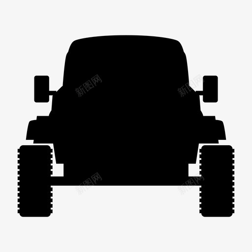 4x4汽车吉普车图标svg_新图网 https://ixintu.com 4x4 吉普车 汽车 越野 车辆