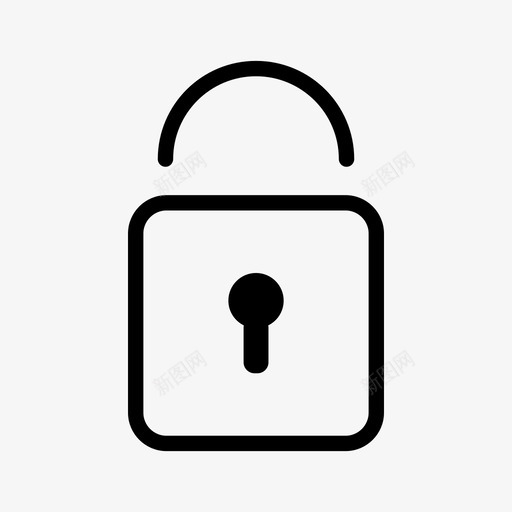 锁钥匙挂锁图标svg_新图网 https://ixintu.com 安全 常用图标 挂锁 钥匙 锁