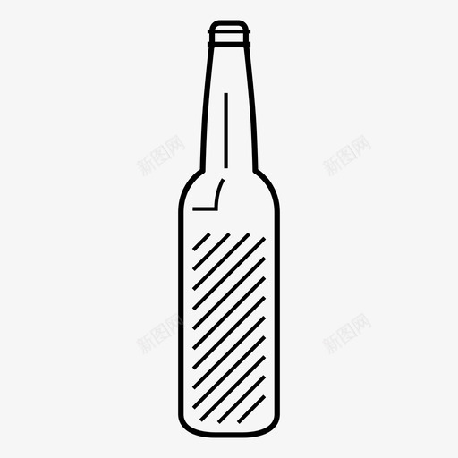 啤酒瓶酒精饮料图标svg_新图网 https://ixintu.com 啤酒瓶 水容器 液体 玻璃 酒精 饮料