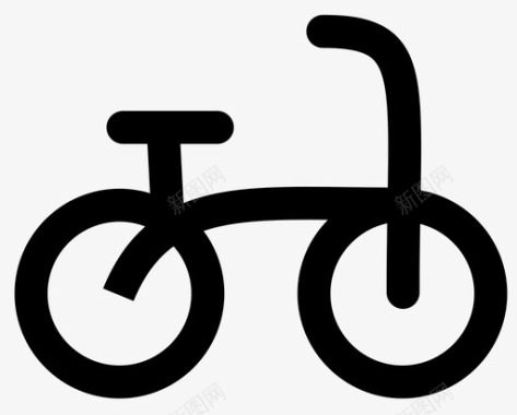 自行车飞机城市图标图标