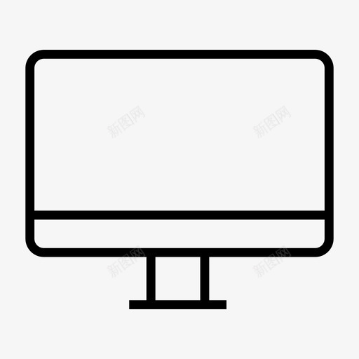 电脑显示器imac图标svg_新图网 https://ixintu.com imac 屏幕 技术 显示器 电脑 界面设计