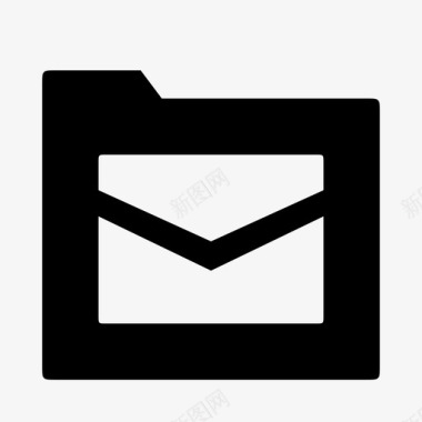 文件夹邮件活页夹文件图标图标