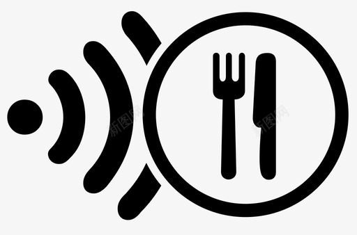 定位餐厅城市雷达图标svg_新图网 https://ixintu.com 城市 定位餐厅 雷达