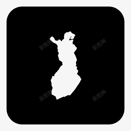 芬兰国家芬兰语图标svg_新图网 https://ixintu.com 世界地图方块 位置 国家 地图 芬兰 芬兰语