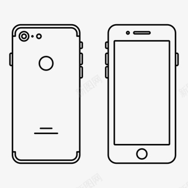 iphone7手机屏幕图标图标