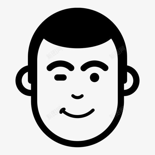 有趣头像表情图标svg_新图网 https://ixintu.com 人物 像素完美用户头像 头像 有趣 用户 脸 表情