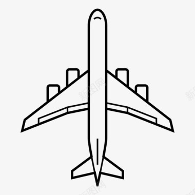 客机飞机喷气式飞机图标图标
