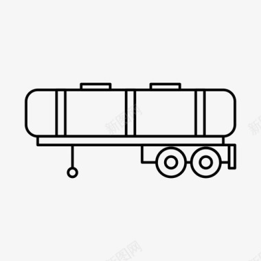 拖车汽油运输图标图标