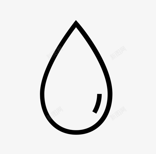 水滴湿度雨水图标svg_新图网 https://ixintu.com 大气湿度 水 水滴 湿度 雨水