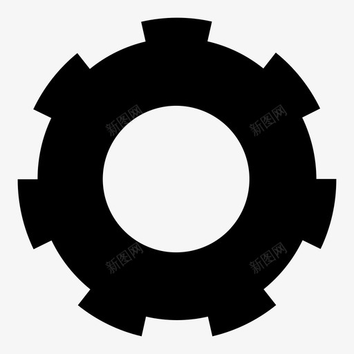 齿轮自动配置设置图标svg_新图网 https://ixintu.com 自动配置 设置 齿轮