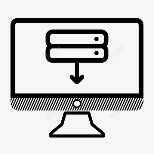 服务器监视器计算机监视器桌面监视器图标svg_新图网 https://ixintu.com 下载服务器监视器 桌面监视器 计算机监视器