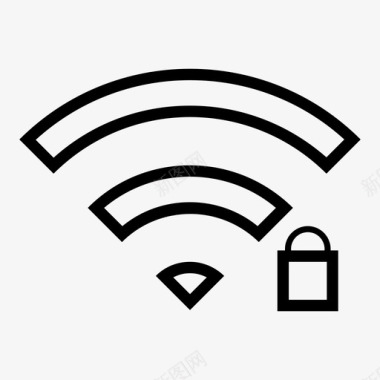 wifi网络密码密码保护图标图标