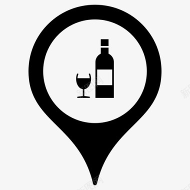 酒庄地图标记地图指针图标