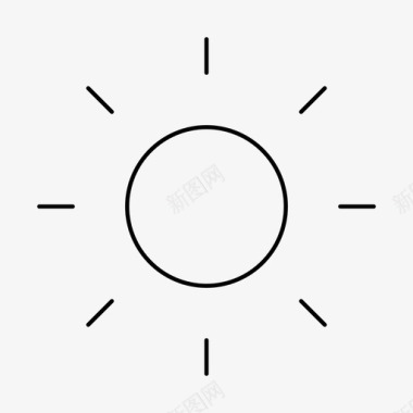 太阳亮度白天图标图标