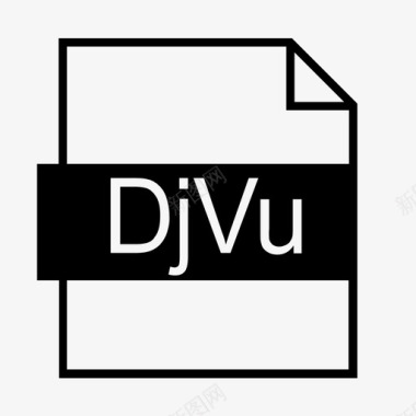 djvu文档扩展名图标图标