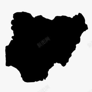 尼日利亚世界地图非洲图标图标