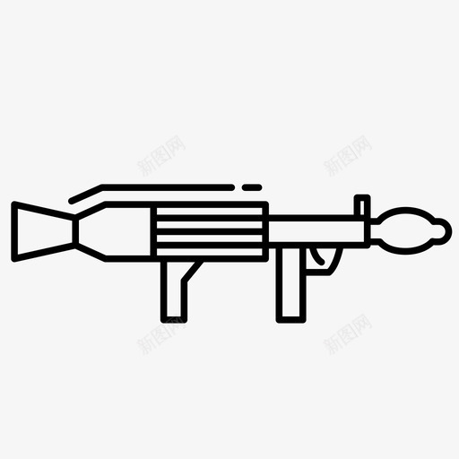 火箭筒爆炸发射器图标svg_新图网 https://ixintu.com 发射器 武器 火箭 火箭筒 火箭筒武器 爆炸