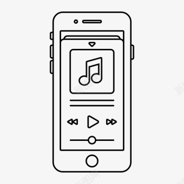 iphone音乐手机屏幕图标图标
