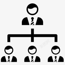 矢量公司团队人员组织公司团队层级图标高清图片