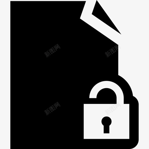 解锁文件安全仪表板图标svg_新图网 https://ixintu.com 仪表板 安全 解锁文件