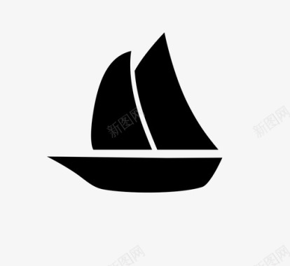 帆船海盗大海图标图标