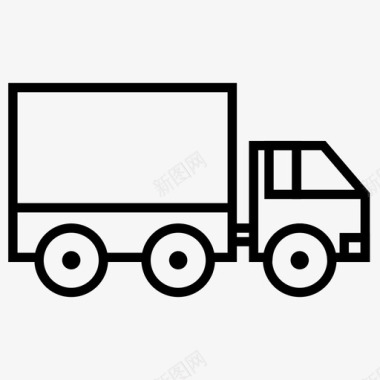 卡车商品运输图标图标