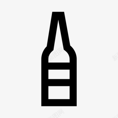 啤酒瓶酿造冷饮图标图标