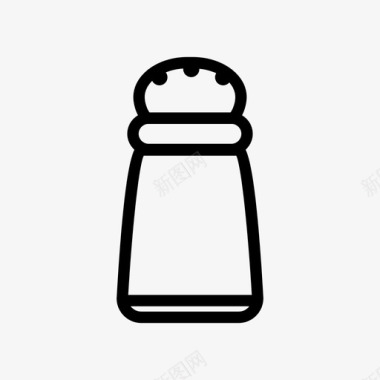 盐瓶食品配料图标图标