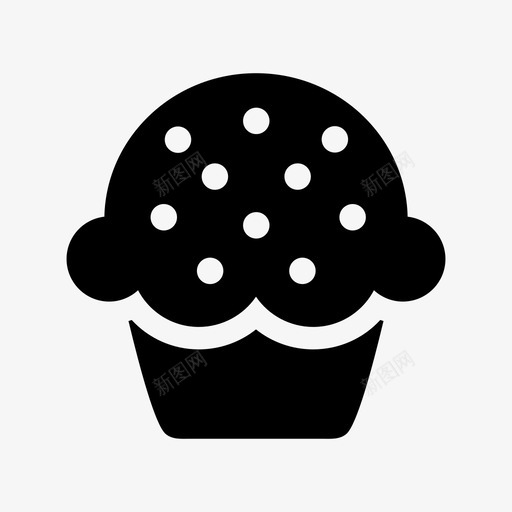 松饼蓝莓松饼纸杯蛋糕图标svg_新图网 https://ixintu.com 松饼 甜点 糕点 纸杯蛋糕 蓝莓松饼 面包房