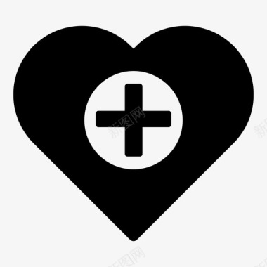 心脏心脏增强医院图标图标
