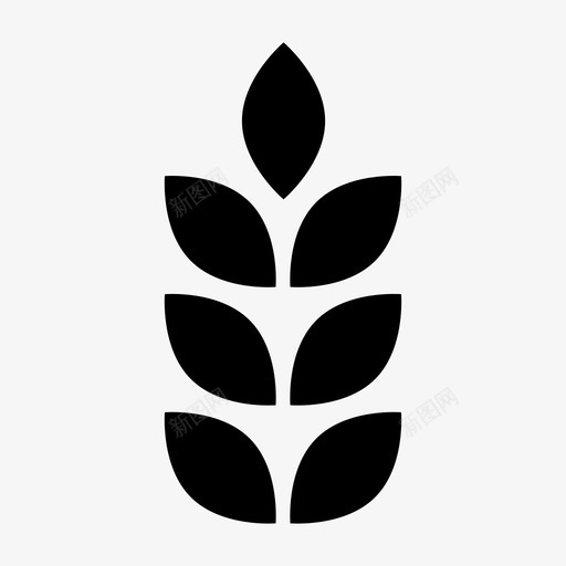 小麦谷类食品面粉图标svg_新图网 https://ixintu.com 小麦 谷物 谷类食品 面包房 面粉 麦束