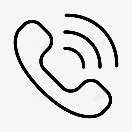 电话通讯电话听筒图标svg_新图网 https://ixintu.com 电话 电话听筒 通讯