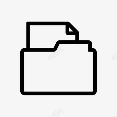 文件夹中的文件文档文件系统图标图标