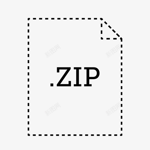 zip文件文档文件类型图标svg_新图网 https://ixintu.com zip文件 应用程序和文件类型 文件类型 文档