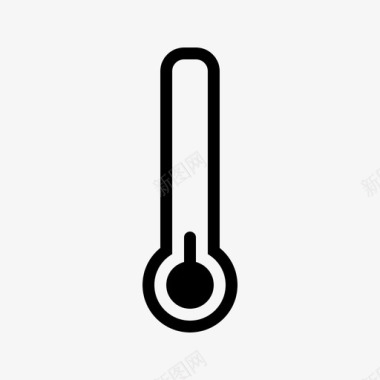 温度计冷低气象包图标图标