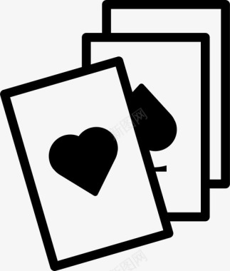 扑克卡片牌图标图标