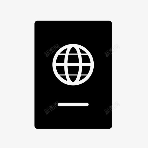 护照地球签证图标svg_新图网 https://ixintu.com 世界 世界护照 地球 护照 签证