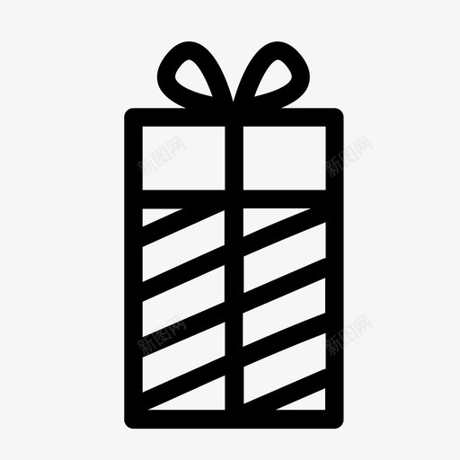 礼物包装好的礼物圣诞节图标svg_新图网 https://ixintu.com 包装好的礼物 圣诞节 礼物