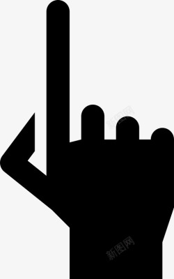 数字1手绘点1手势图标高清图片
