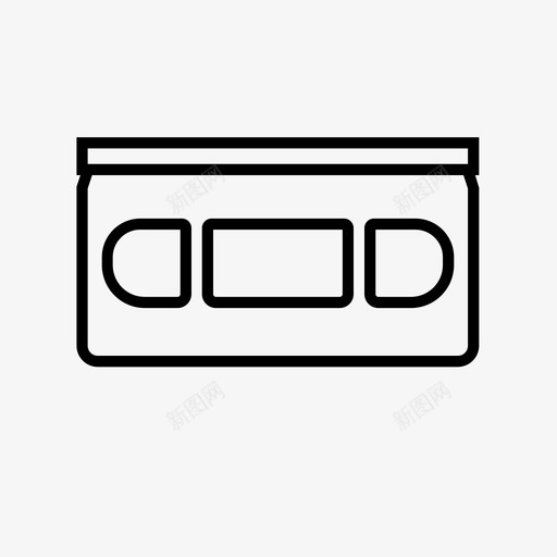 vhs电影磁带图标svg_新图网 https://ixintu.com vhs 复古 媒体技术 电影 电视 磁带 视频