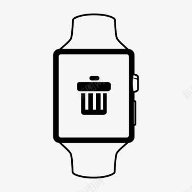 智能手表垃圾桶苹果移动图标图标