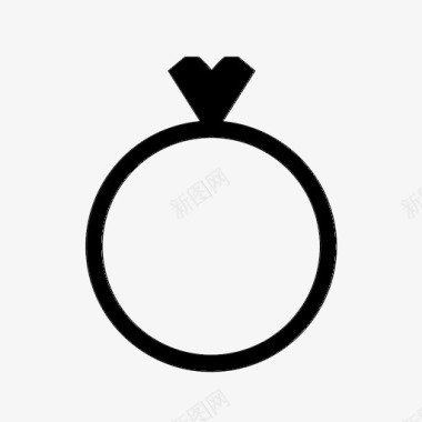 结婚戒指订婚礼物图标图标