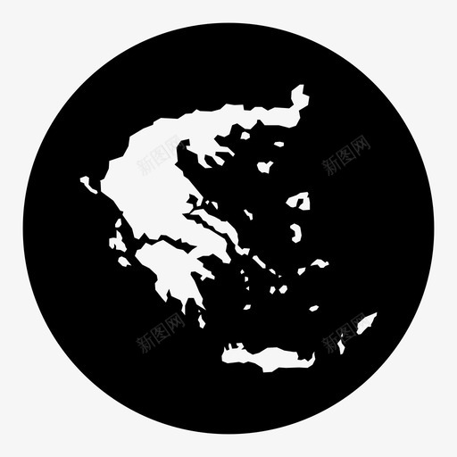 希腊国家欧洲图标svg_新图网 https://ixintu.com 世界 世界的象征欧洲 国家 地理 希腊 欧洲