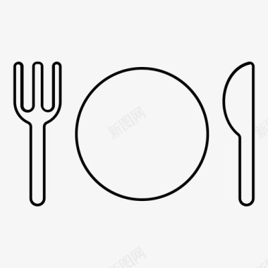 食物餐具吃图标图标