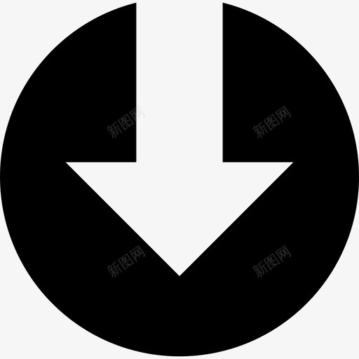 下箭头符号在一个圆圈箭头仪表板图标svg_新图网 https://ixintu.com 下载下箭头符号在一个圆圈 仪表板 箭头